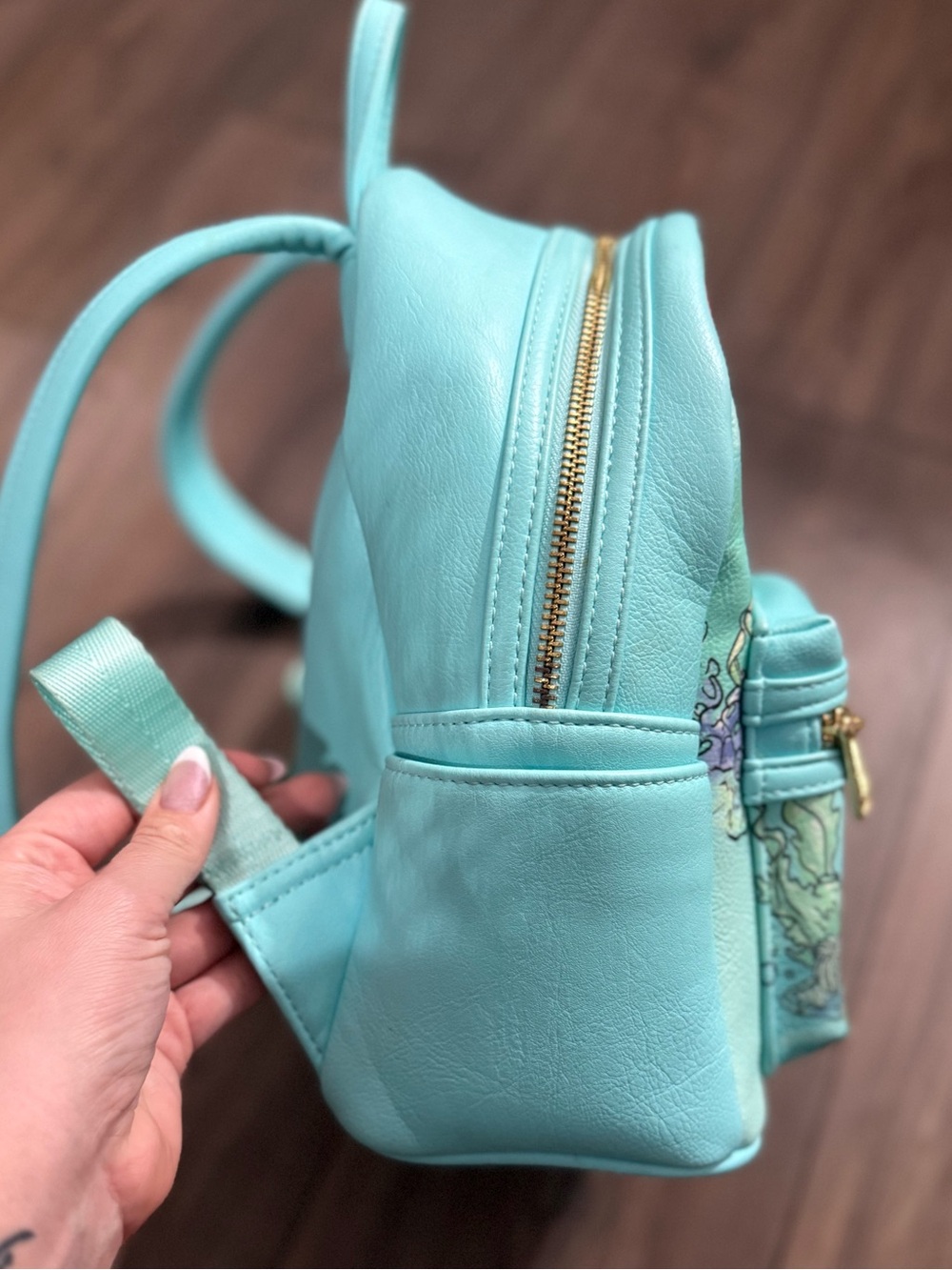 Disney Loungefly The Little Mermaid Kiss The Girl Mini Backpack Exclusive Tote - Picture 2 of 7